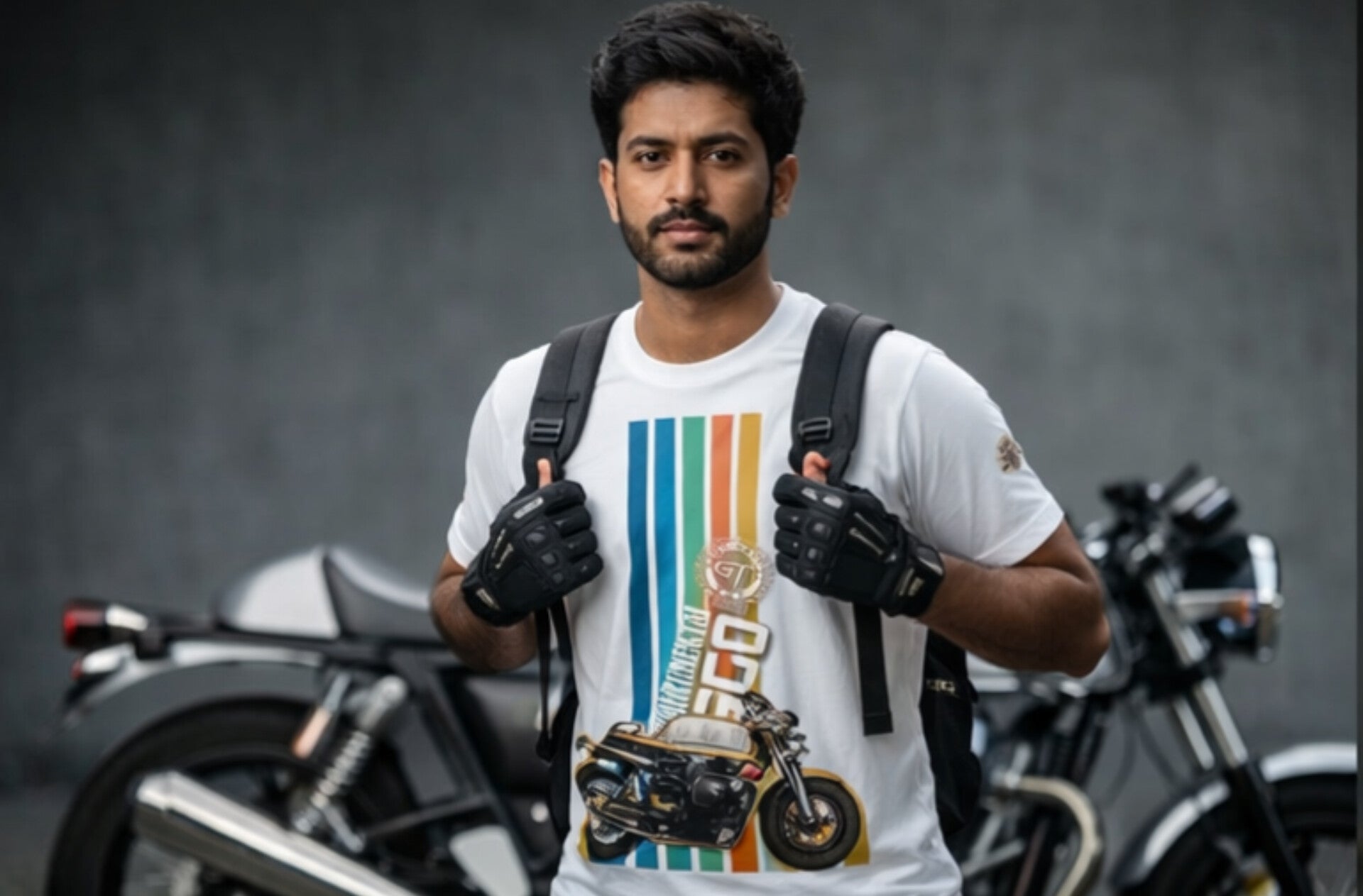 ANR Gears – Continental GT 650 Retro Rider T-Shirt