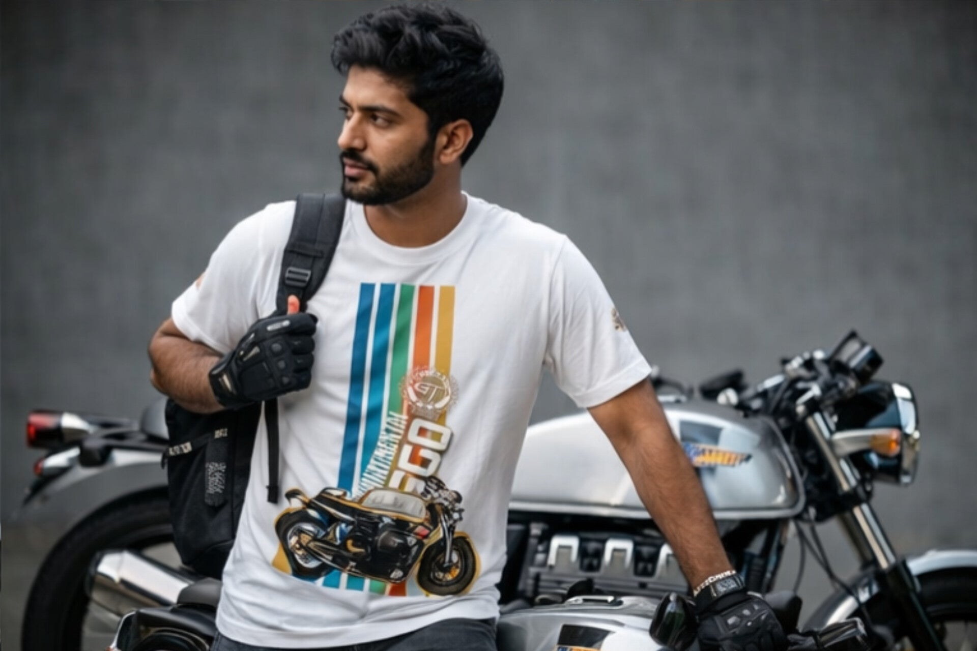 ANR Gears – Continental GT 650 Retro Rider T-Shirt