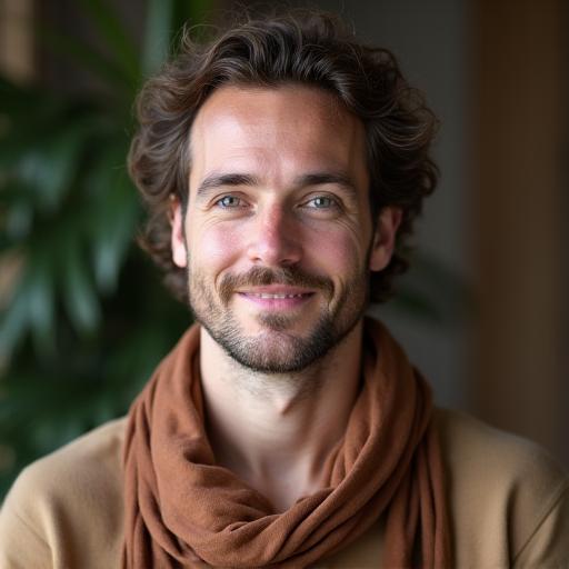 Headshot of Seán Ó Conchúir, a wise yoga teacher